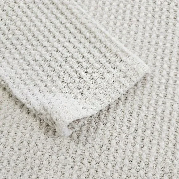 American Eagle Soft & Sexy Plush Waffle Knit Round Neck Long Sleeve Sweater M - Picture 8 of 10